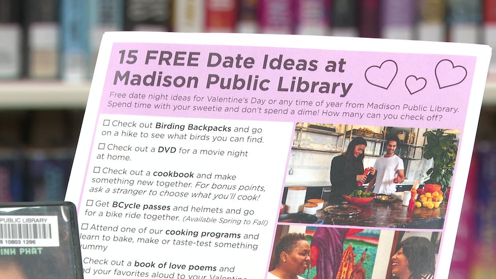 Library Date Madison Public Library offers 15 date ideas just in time for Valentine ...