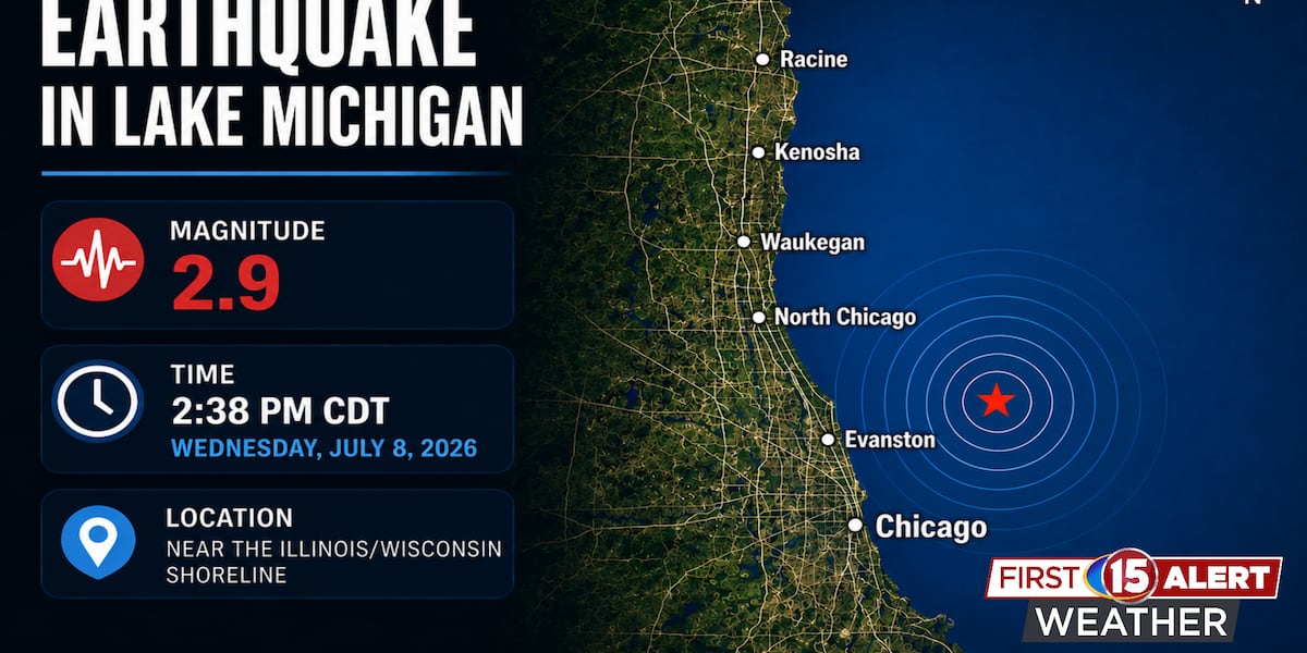 Lake Michigan Earthquake Shakes Chicago Area, Felt Across Parts of Northeast Illinois