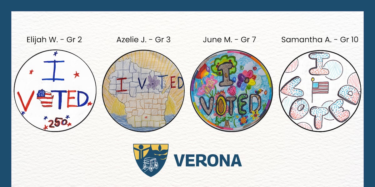 City of Verona announces winners of ‘I Voted' sticker contest