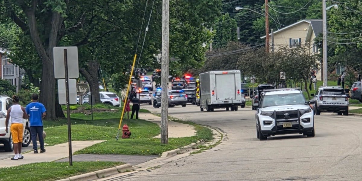 Large police presence in Fitchburg