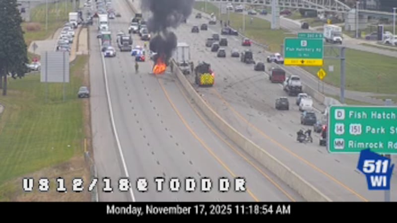 Vehicle fire Beltline at Todd Drive