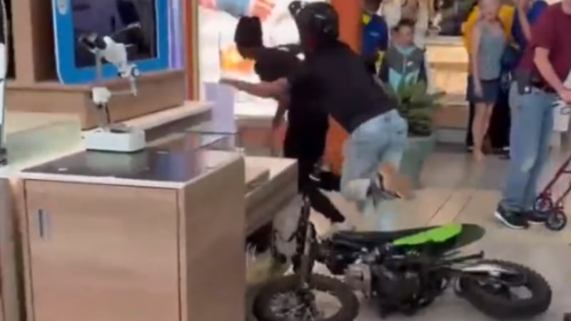 The incident at Coastal Grand Mall was captured on video.