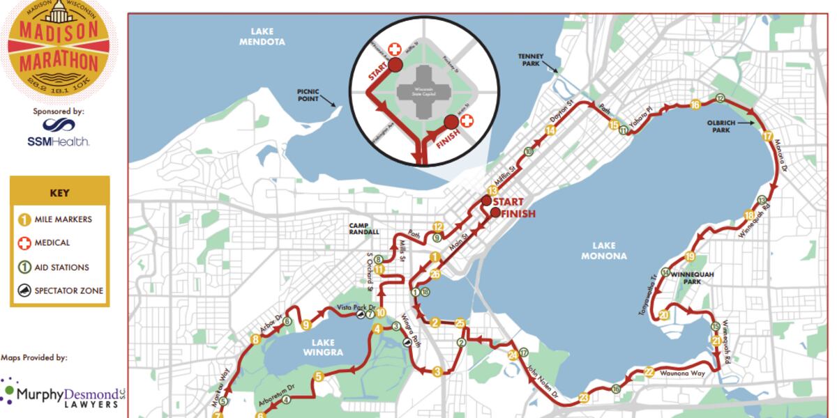 Road closures to be in place for Madison Marathon Road closures to be in place for Madison Marathon