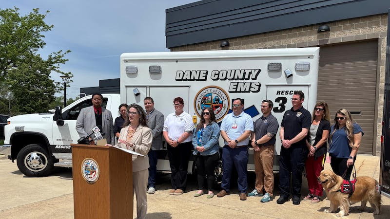 Dane County is celebrating Emergency Medical Services Week by introducing a new ambulance to...