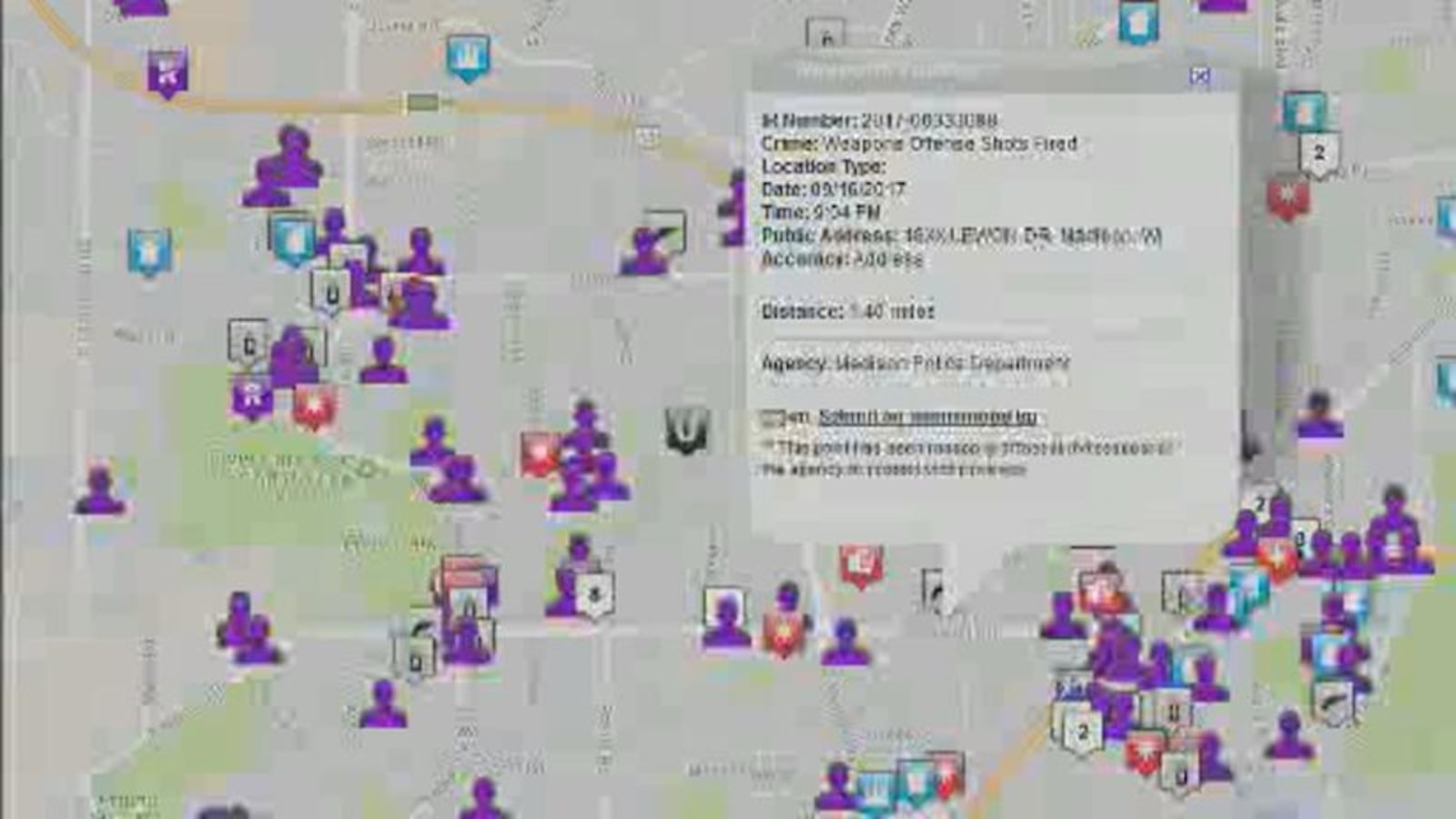 Madison police launch map tool for public to track crime