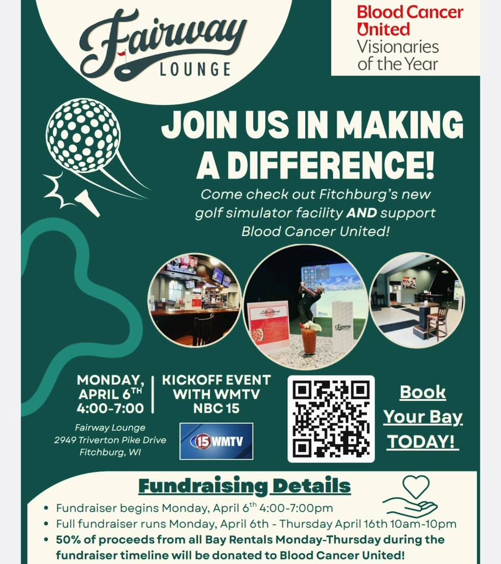 Fairway Lounge benefits Blood Cancer United.