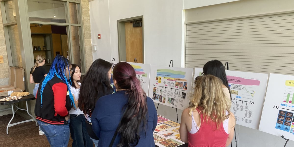 Vaping Project Example For Students Students present projects at teen vaping awareness event
