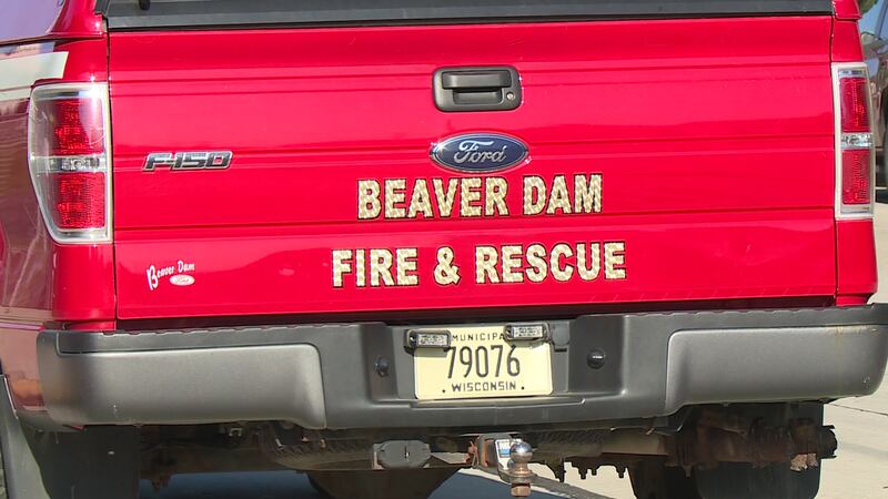 Left Beaver Fire Rescue Drone, hovercraft deployed for early morning Beaver Dame Lake ice rescue