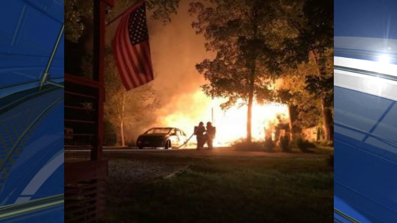 Exploding Camp Ground Multiple vehicles destroyed in campground fire