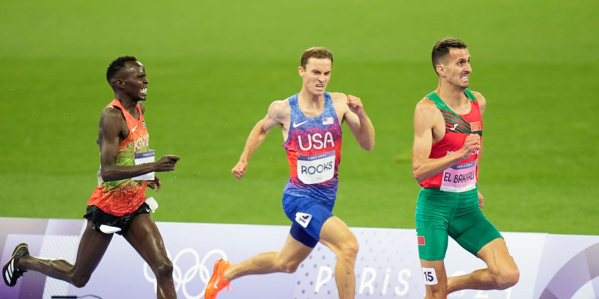 Kenneth Rooks takes silver for Team USA, almost pulls upset in steeplechase