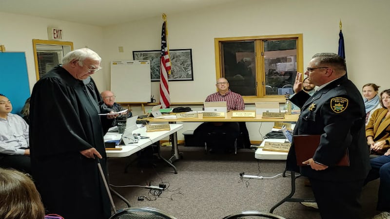 Daniel Ruesga Darlington officer sworn in as Cross Plains’ new police chief