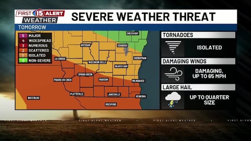 Meteorologist Brian Doogs is tracking a threat for severe weather in southern Wisconsin for...