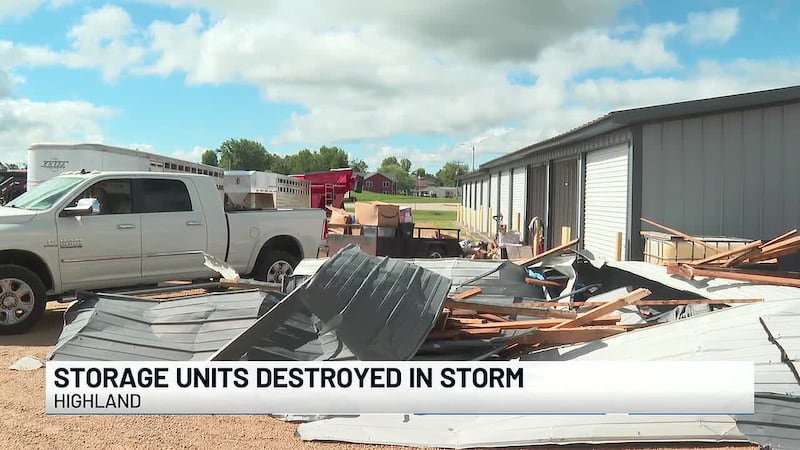 Wednesday’s round of severe weather left behind major damage in Highland, from downed trees to...