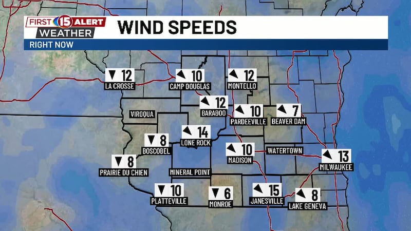 A quieter, more comfortable stretch of weather is moving into South Central Wisconsin...