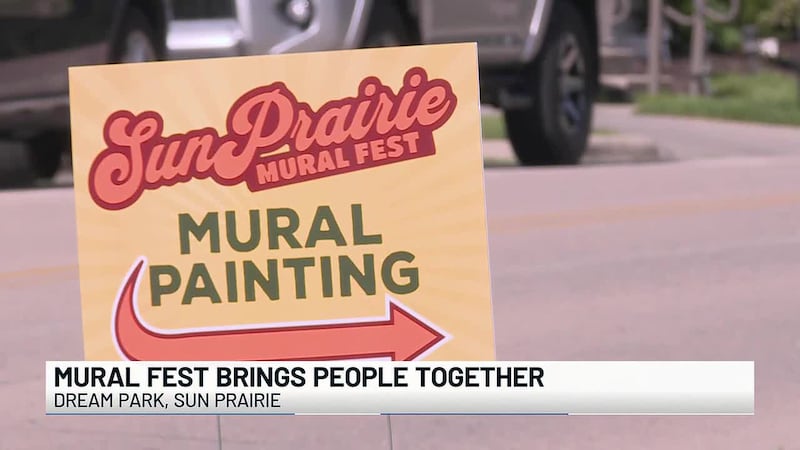 Venezuelan artist Mayela Finol and other kicked off Sun Prairie's week long Mural Fest earlier...