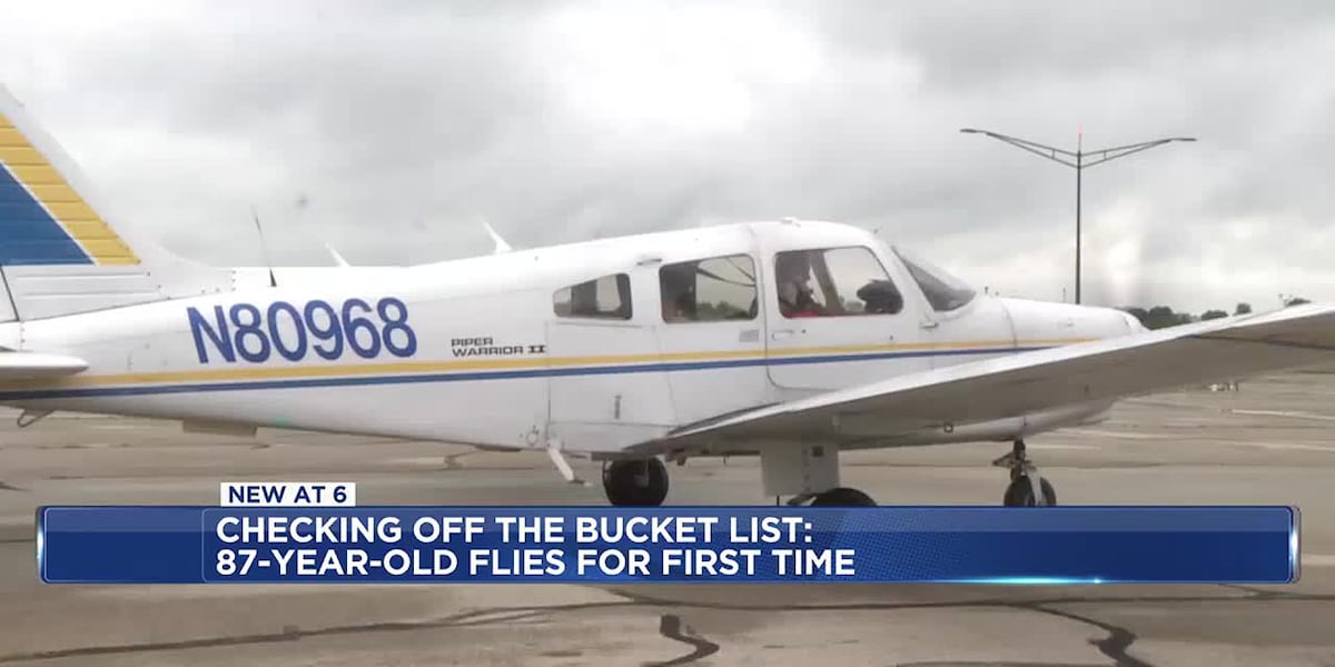 87-year-old completes her bucket list through the Legacy Project, flying in plane for the first time