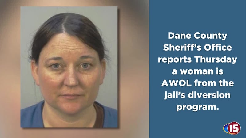 Dane County Sheriff’s Office reports Thursday a woman is AWOL from the jail’s diversion program.